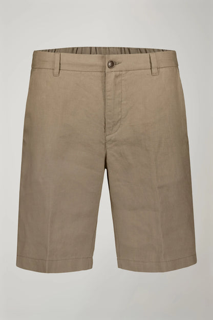 Men's pure linen bermuda
