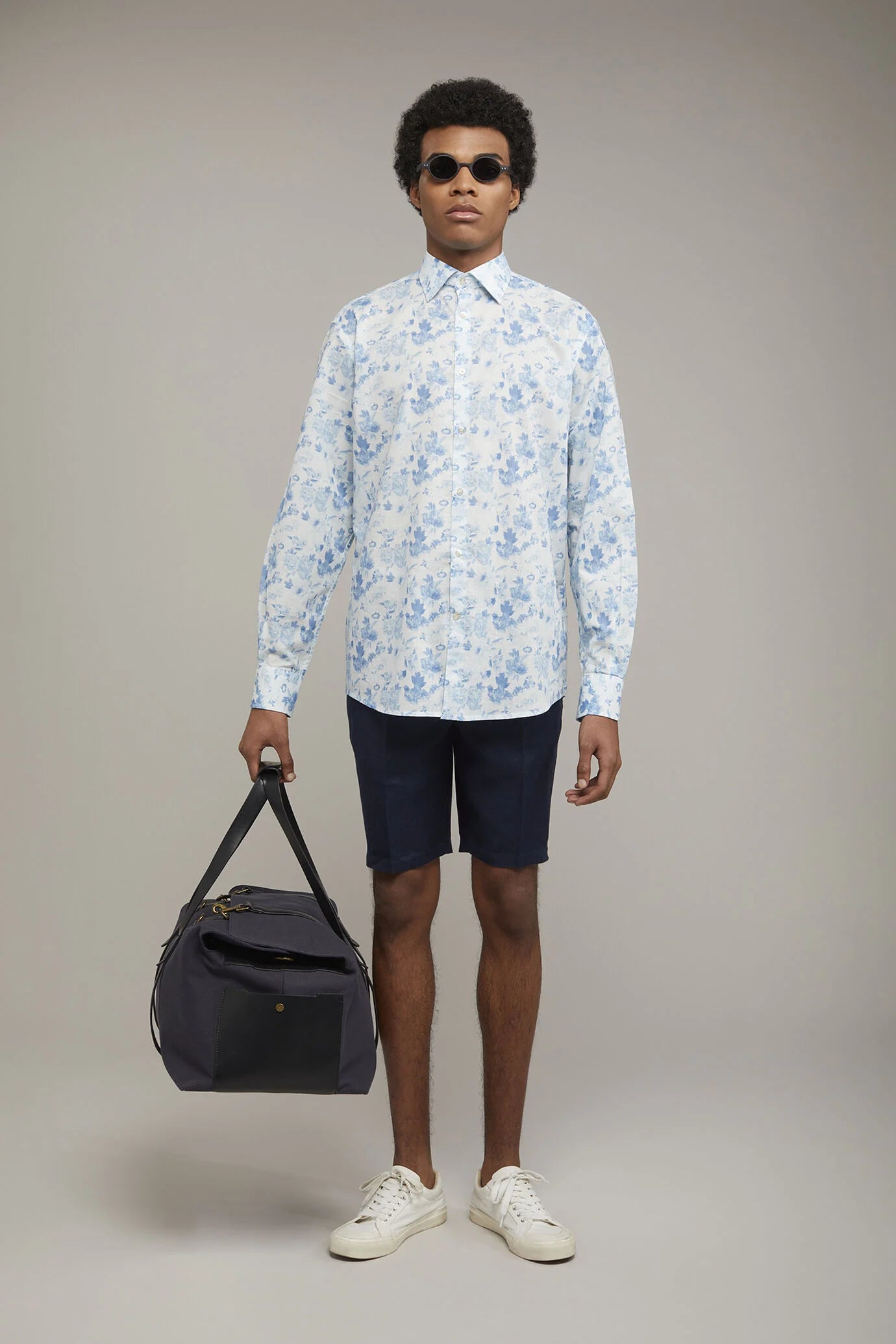 Men's pure linen bermuda