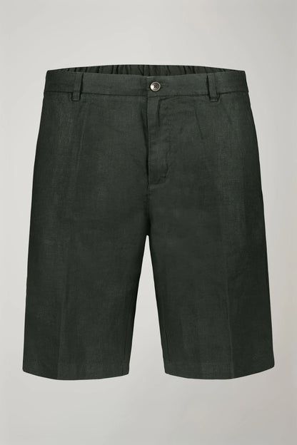 Men's pure linen bermuda