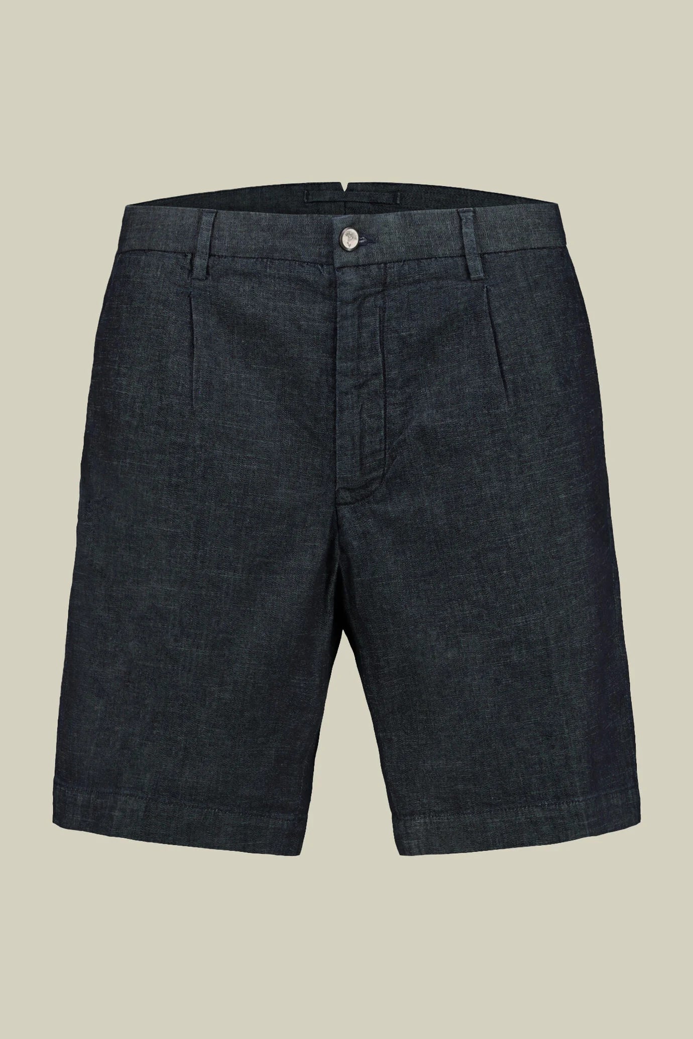 Men's bermuda in chambray fabric