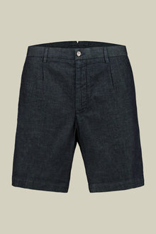 Men's bermuda in chambray fabric