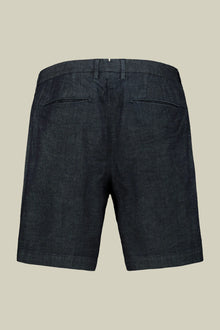 Men's bermuda in chambray fabric