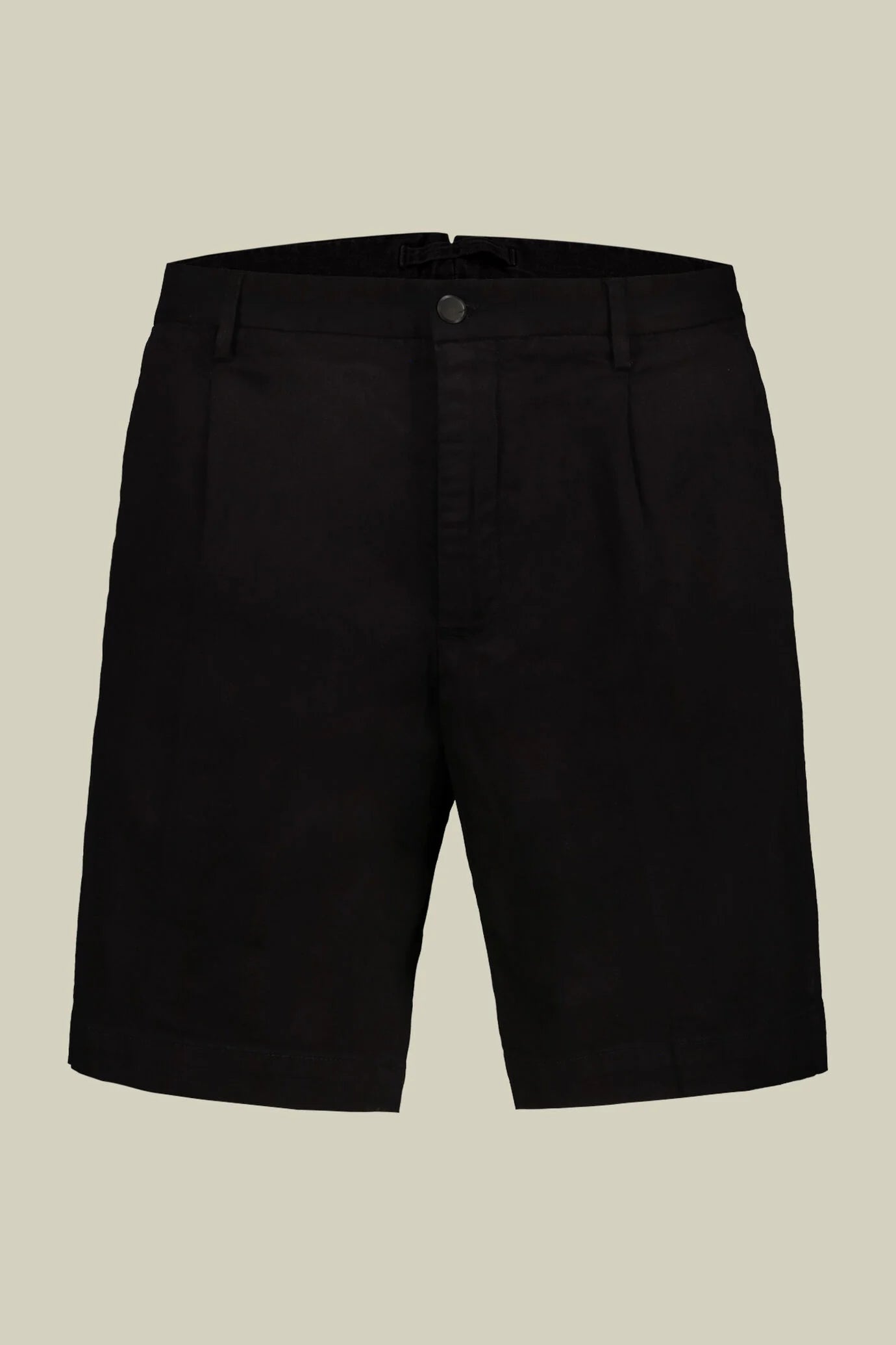 Men's bermuda with a single pince chambray fabric