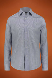 Men's shirt classic collar 100% cotton yarn-dyed striped fabric regular fit