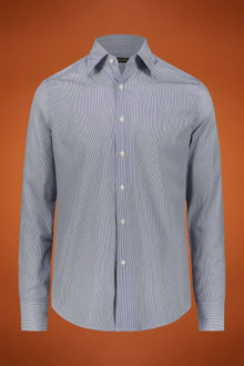 Men's shirt classic collar 100% cotton yarn-dyed striped fabric regular fit
