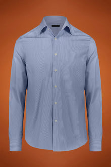 Men's shirt classic collar 100% cotton yarn-dyed striped fabric regular fit