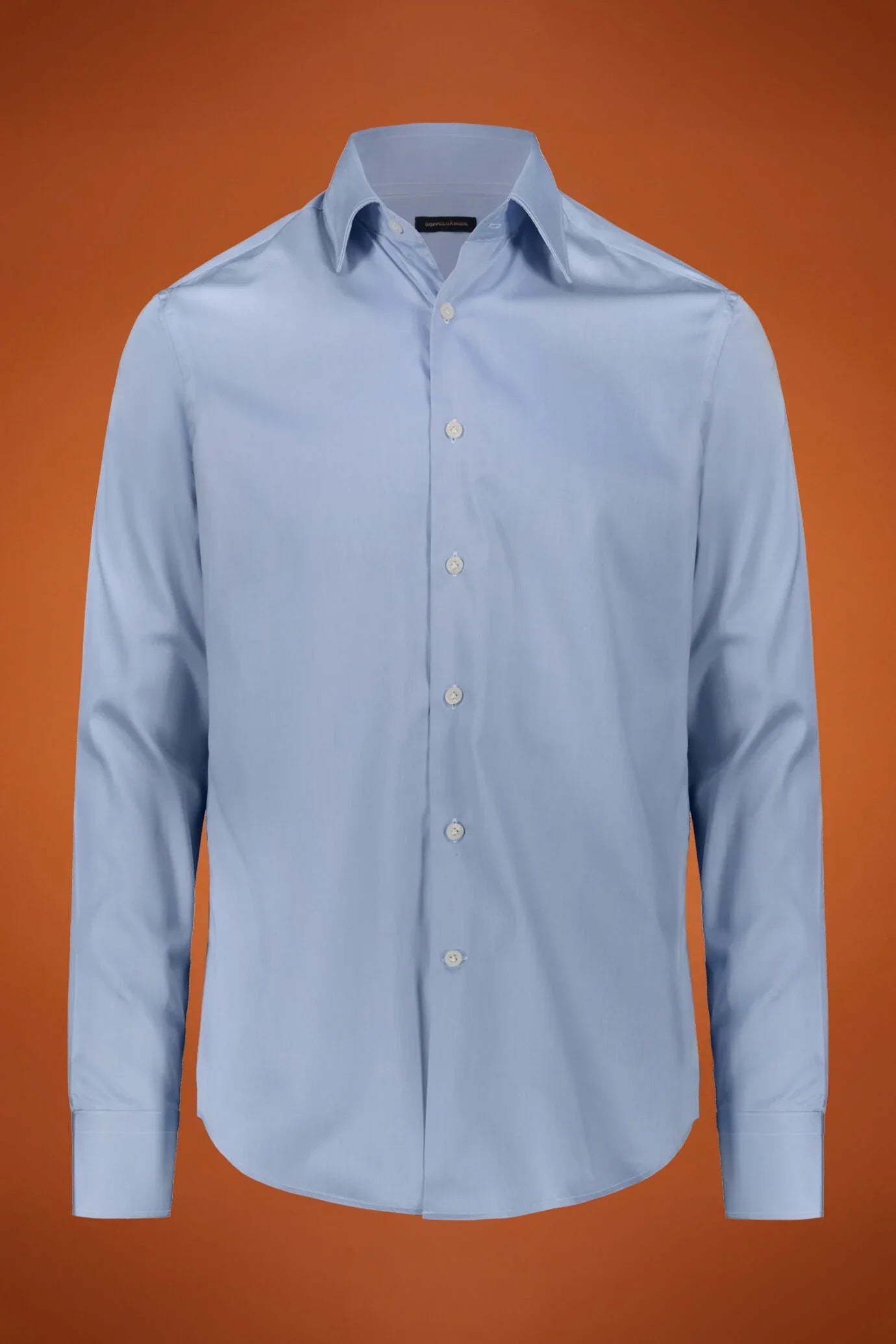 Men's shirt classic collar 100% cotton twill fabric solid regular fit