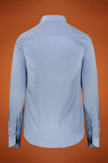 Men's shirt classic collar 100% cotton twill fabric solid regular fit