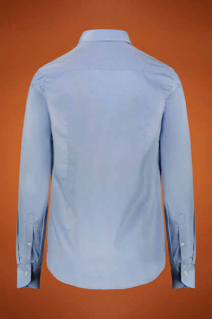 Men's shirt classic collar 100% cotton twill fabric solid regular fit