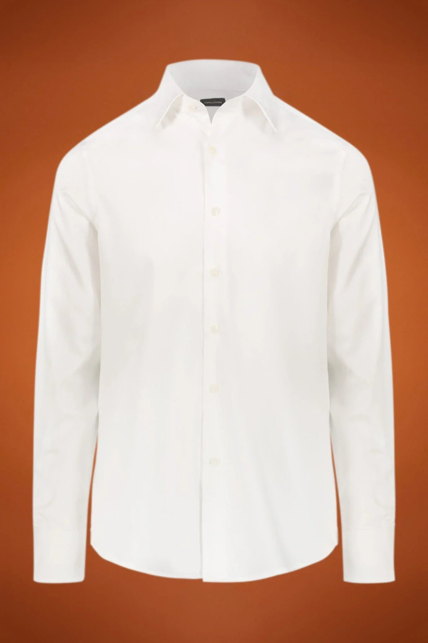 Men's shirt classic collar 100% cotton twill fabric solid regular fit