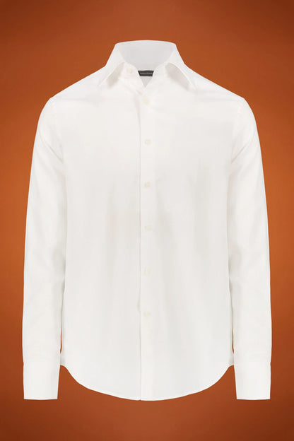 Men's shirt classic collar 100% cotton pinpoint fabric plain regualr fit