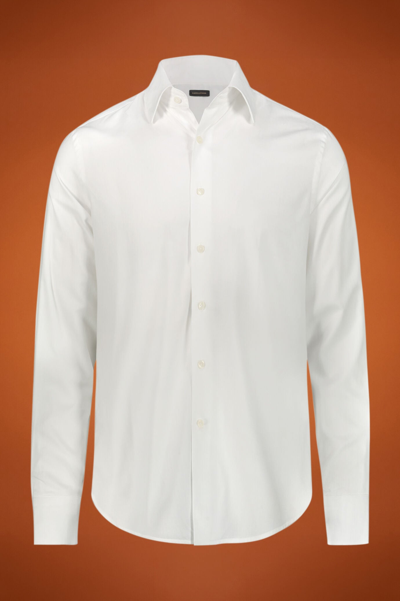 Men's shirt classic collar 100% cotton herringbone fabric plain regular fit