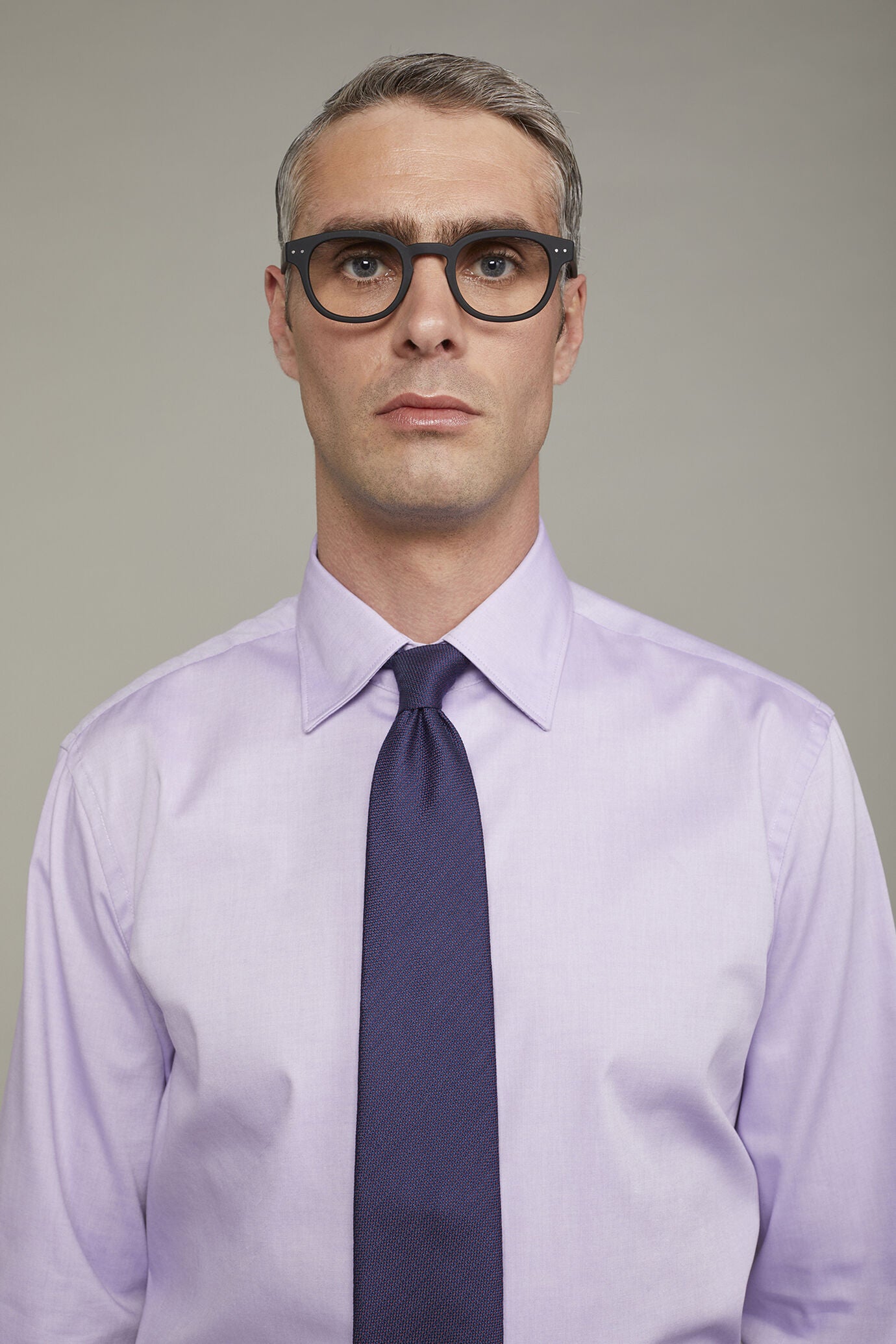 Men's shirt with classic collar 100% cotton oxford fabric regular fit