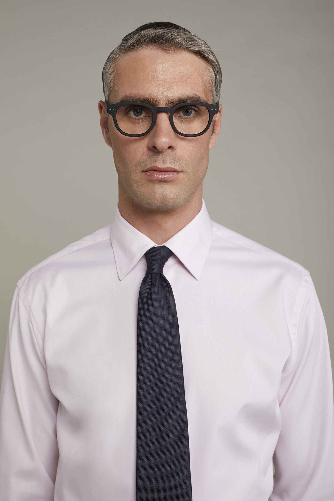 Men's shirt with classic collar 100% cotton oxford fabric regular fit