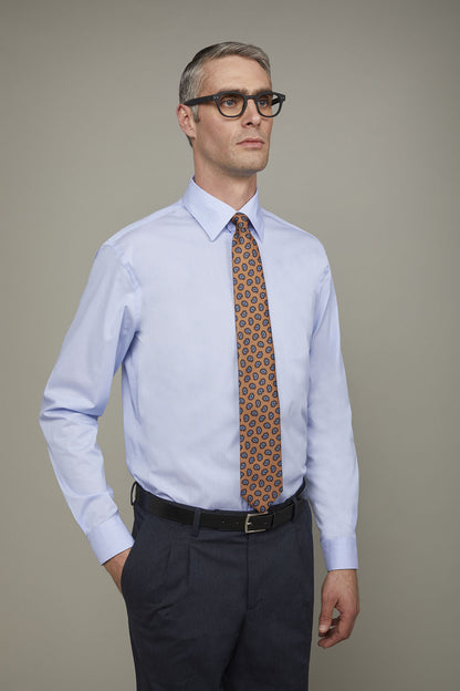Men's tech shirt classic collar nylon fabric regular fit