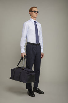 Men's shirt with classic collar 100% cotton plain fabric regular fit