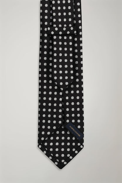 Men's tie pois pattern bamboo