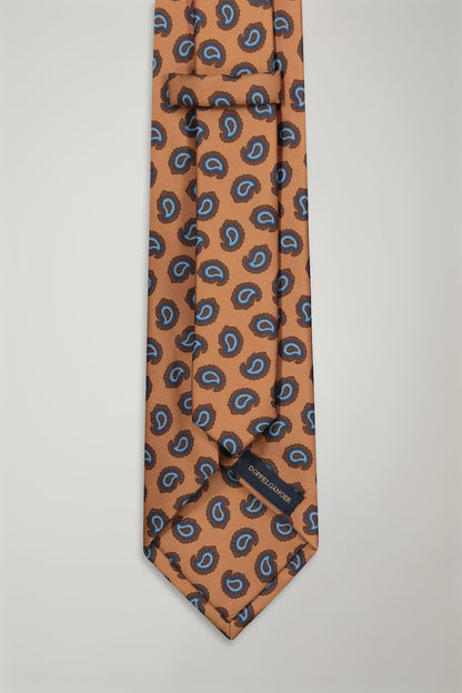 Men's micro patterned bamboo tie