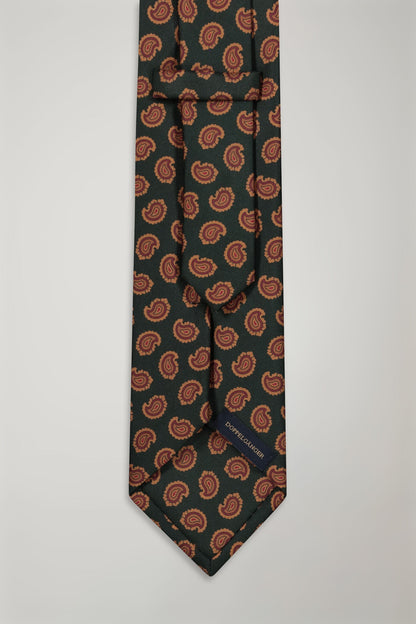 Men's micro patterned bamboo tie