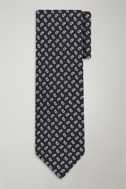 Men's micro patterned bamboo tie