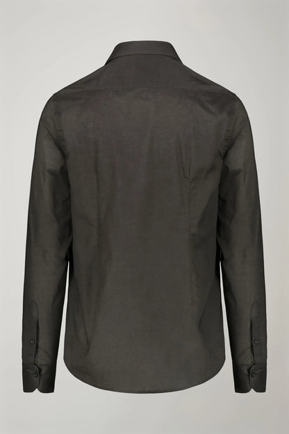 Men's Casual Shirt Classic Collar 100% Cotton Muslin Fabric Solid Color Comfort Fit