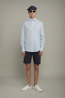 MenÃ¢â‚¬â„¢s Casual Shirt Classic Collar 100% Cotton Muslin Fabric Solid Color Comfort Fit
