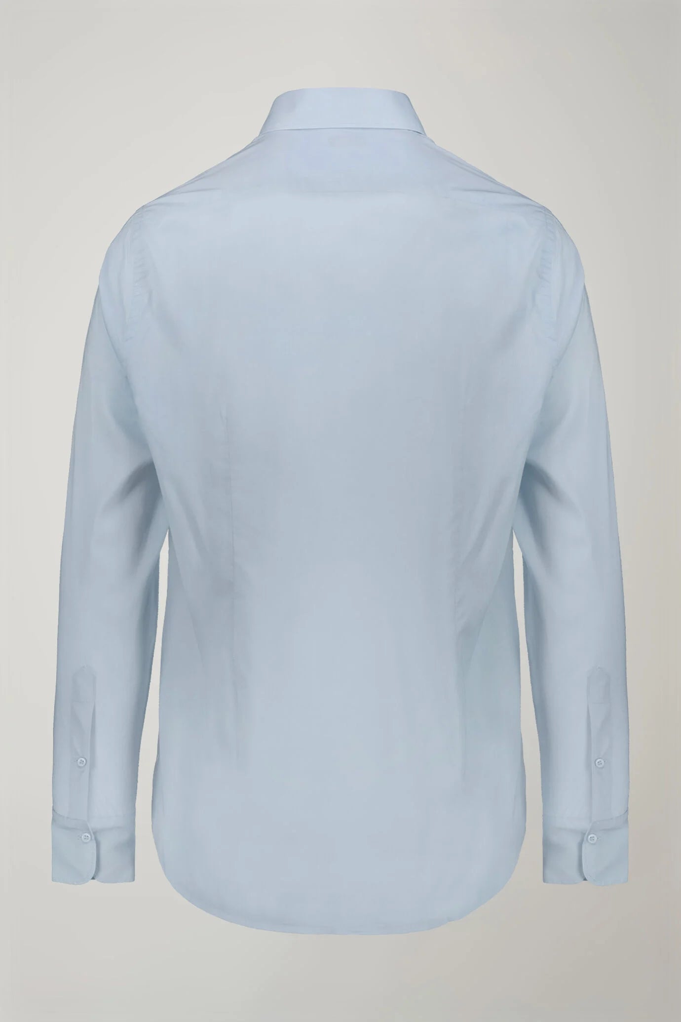 Men's Casual Shirt Classic Collar 100% Cotton Muslin Fabric Solid Color Comfort Fit