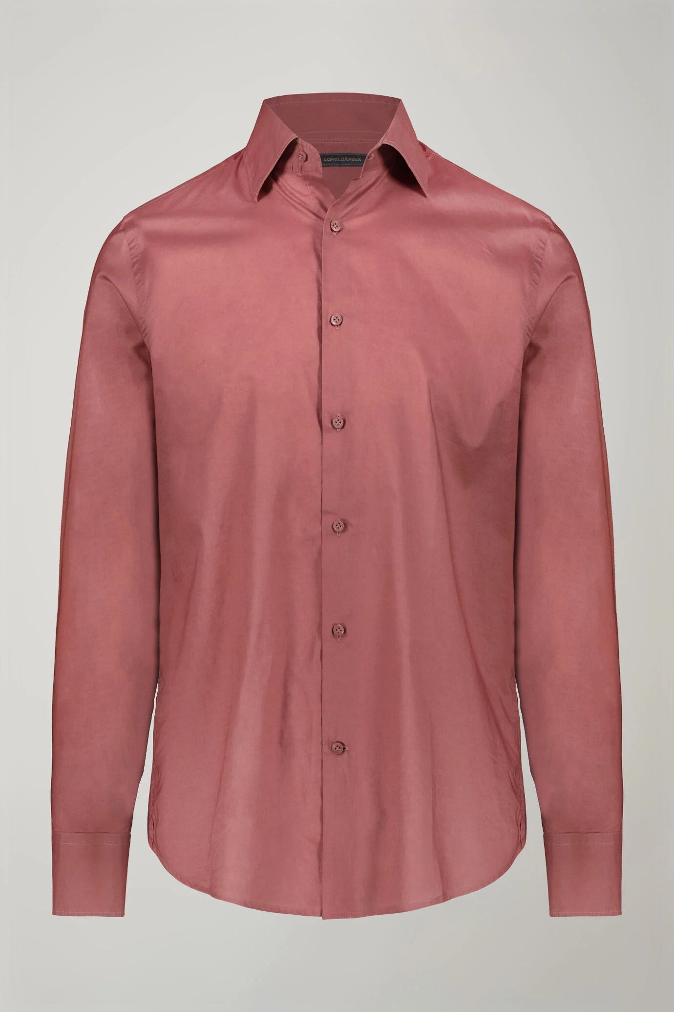 Men's Casual Shirt Classic Collar 100% Cotton Muslin Fabric Solid Color Comfort Fit