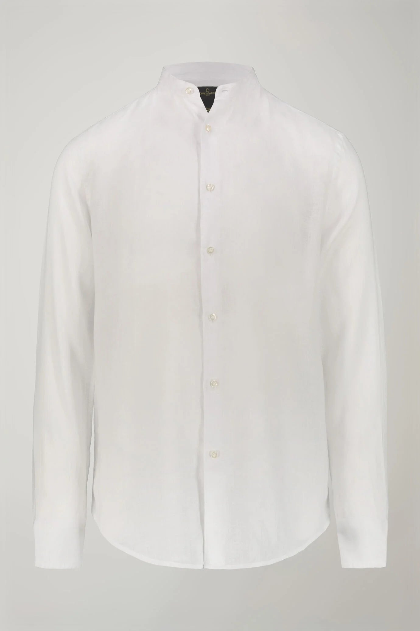 Men's casual shirt with Korean collar 100% linen comfort fit