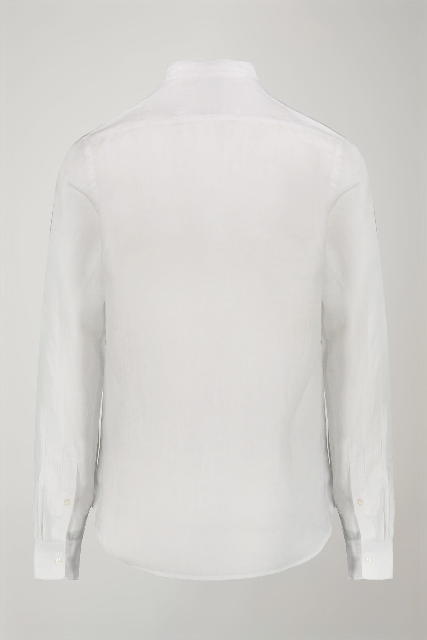 Men's casual shirt with Korean collar 100% linen comfort fit