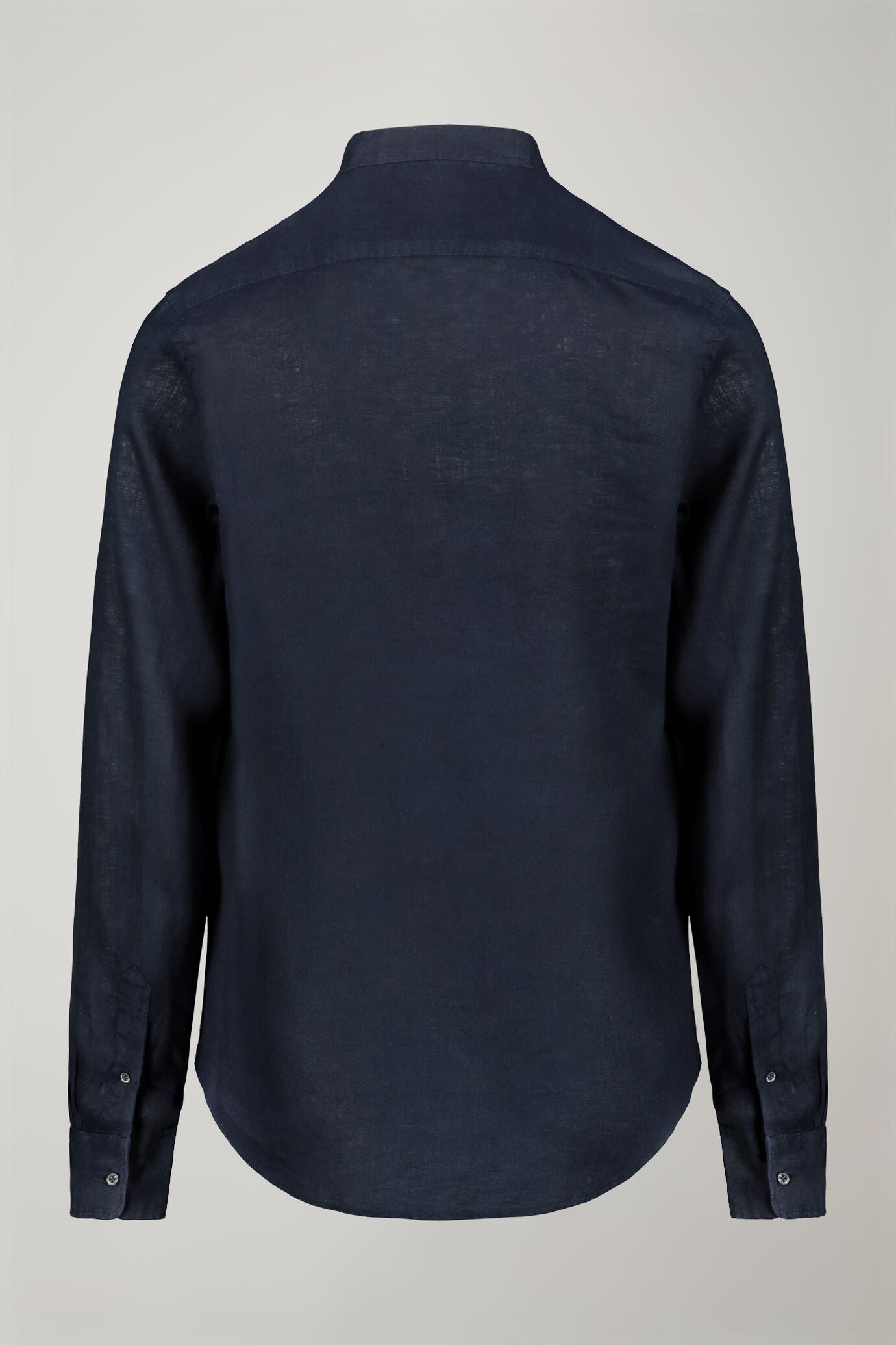 Men's casual shirt with Korean collar 100% linen comfort fit