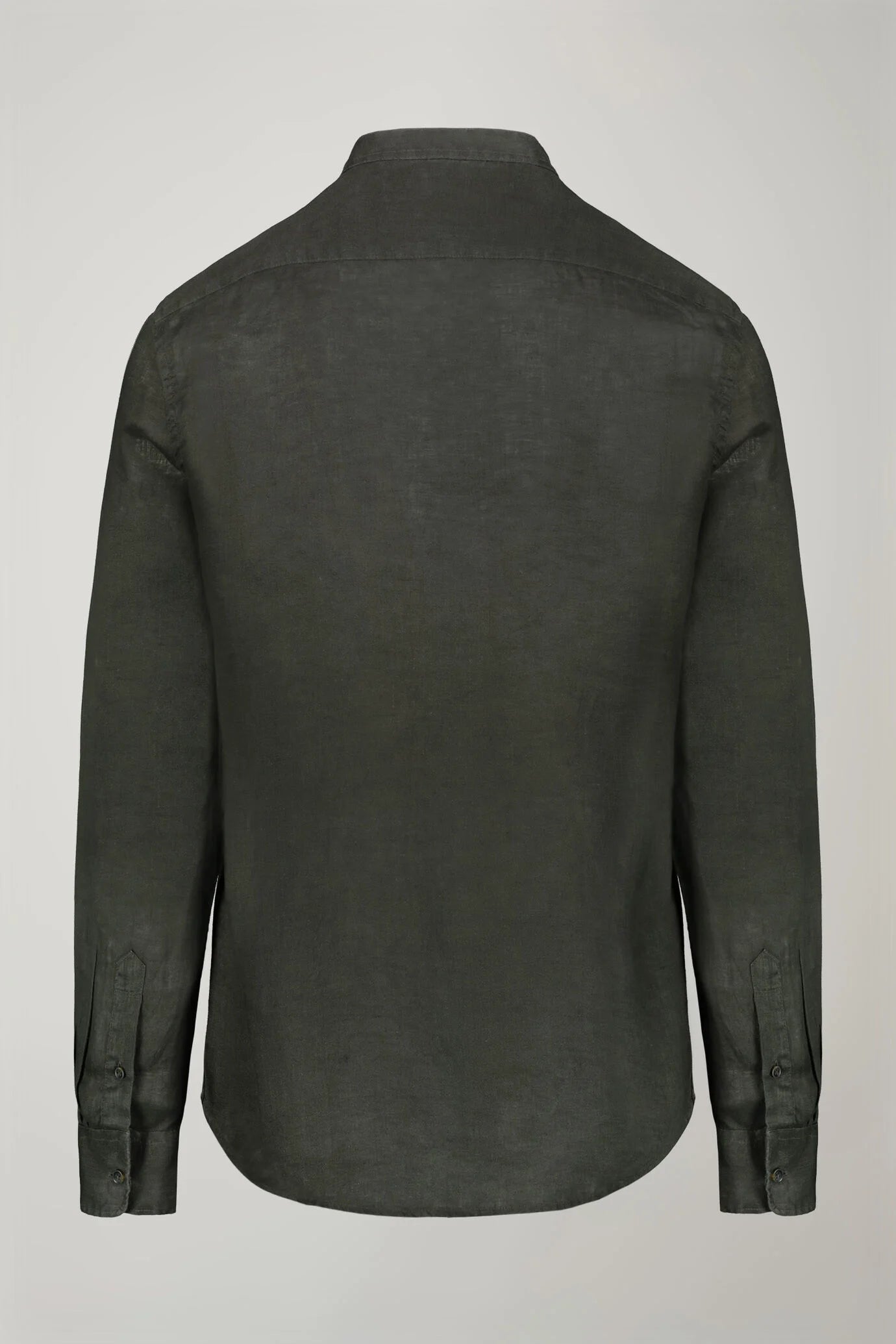Men's casual shirt with Korean collar 100% linen comfort fit
