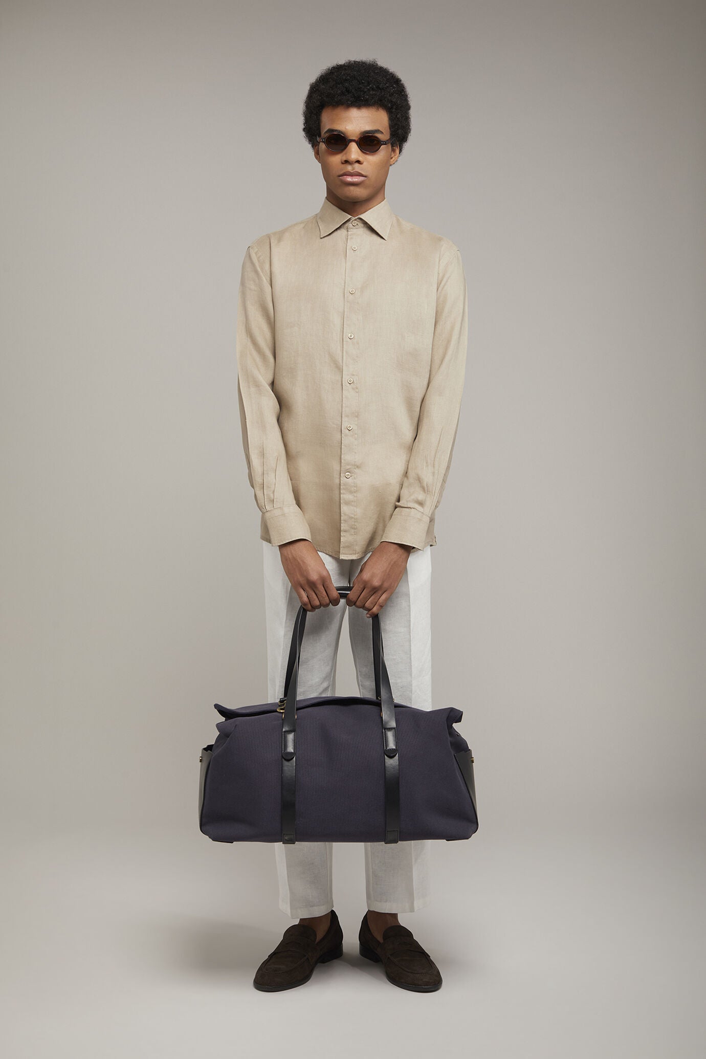 Men’s casual shirt classic collar 100% linen comfort fit