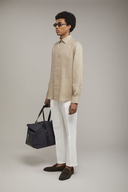 Men’s casual shirt classic collar 100% linen comfort fit