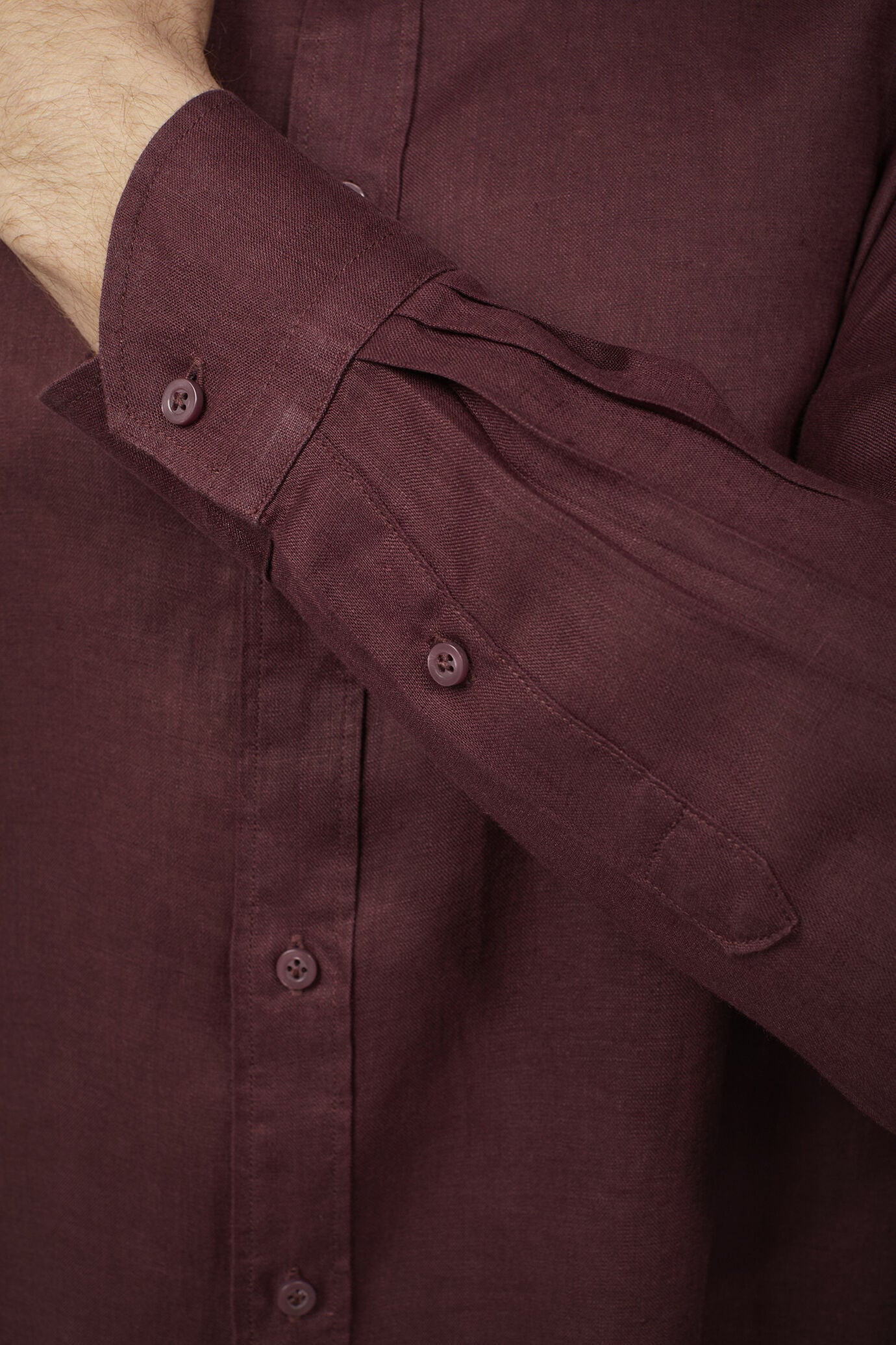 Men’s casual shirt classic collar 100% linen comfort fit