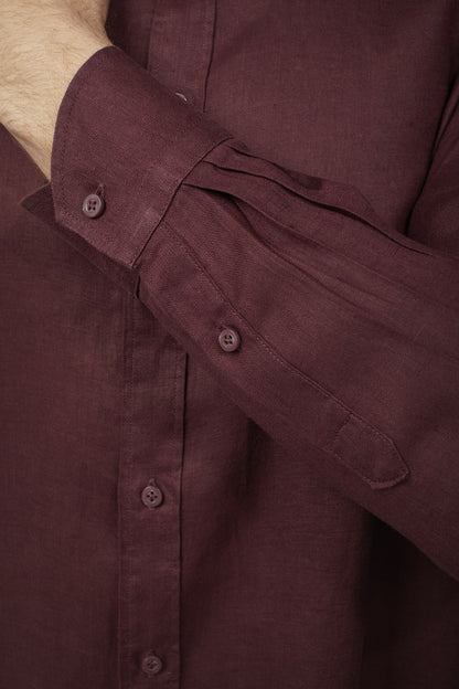 Men’s casual shirt classic collar 100% linen comfort fit