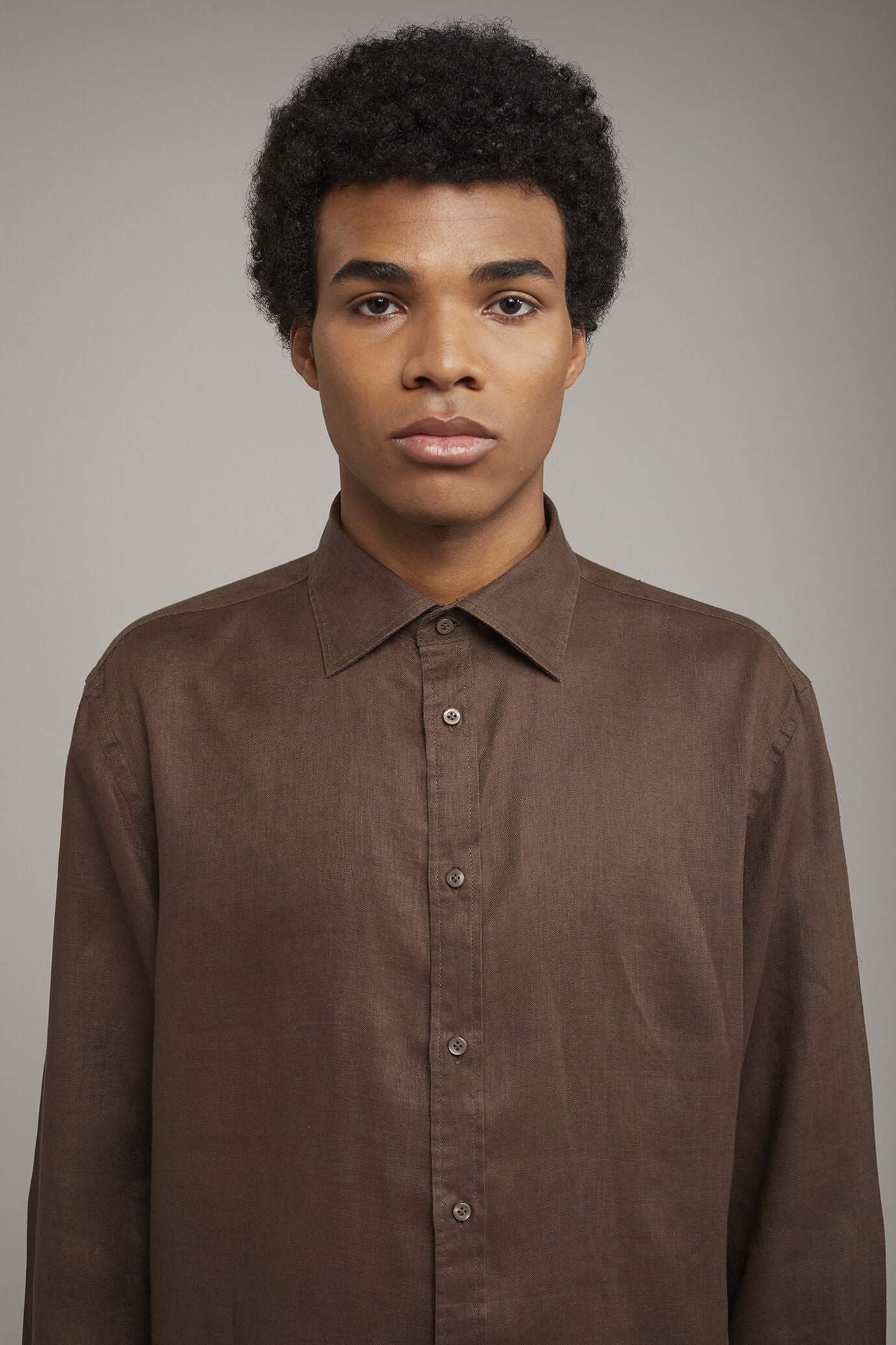 Men’s casual shirt classic collar 100% linen comfort fit