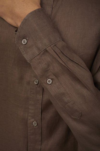 Men’s casual shirt classic collar 100% linen comfort fit