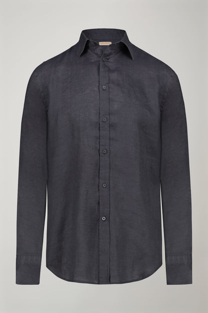 Men’s casual shirt classic collar 100% linen comfort fit