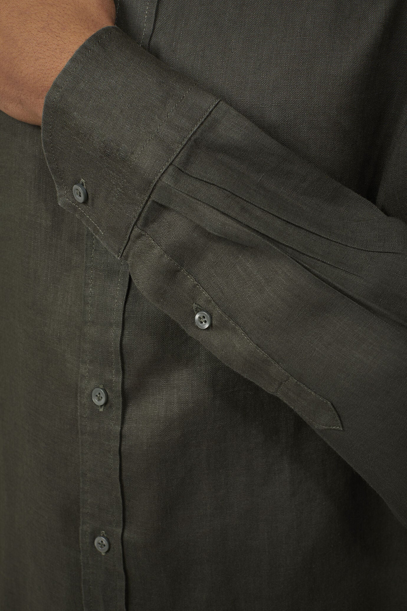 Men’s casual shirt classic collar 100% linen comfort fit