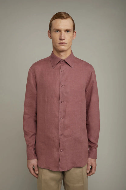 MenÃ¢â‚¬â„¢s casual shirt classic collar 100% linen comfort fit