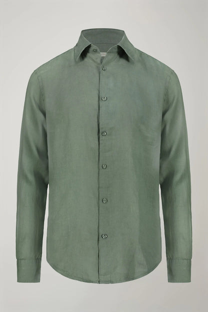 MenÃ¢â‚¬â„¢s casual shirt classic collar 100% linen comfort fit