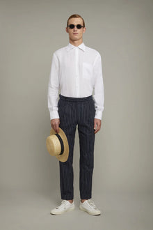 MenÃ¢â‚¬â„¢s casual shirt button down collar 100% linen comfort fit
