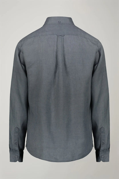 Men's casual shirt button down collar 100% linen comfort fit in White by Doppelganger, Italian Sport;Traveller;Leisure time made from Composition: 100% Linen
Mood: Sport, Traveller, Leisure time
Type: Button Down Collar, Snaps, Light Transparent Removable Collar Bones, Chest Pockets
Season: Spring Summer 24
Gender: Men
Material: Linen
Style: Essential, Casual Chic
Fit: Comfortable