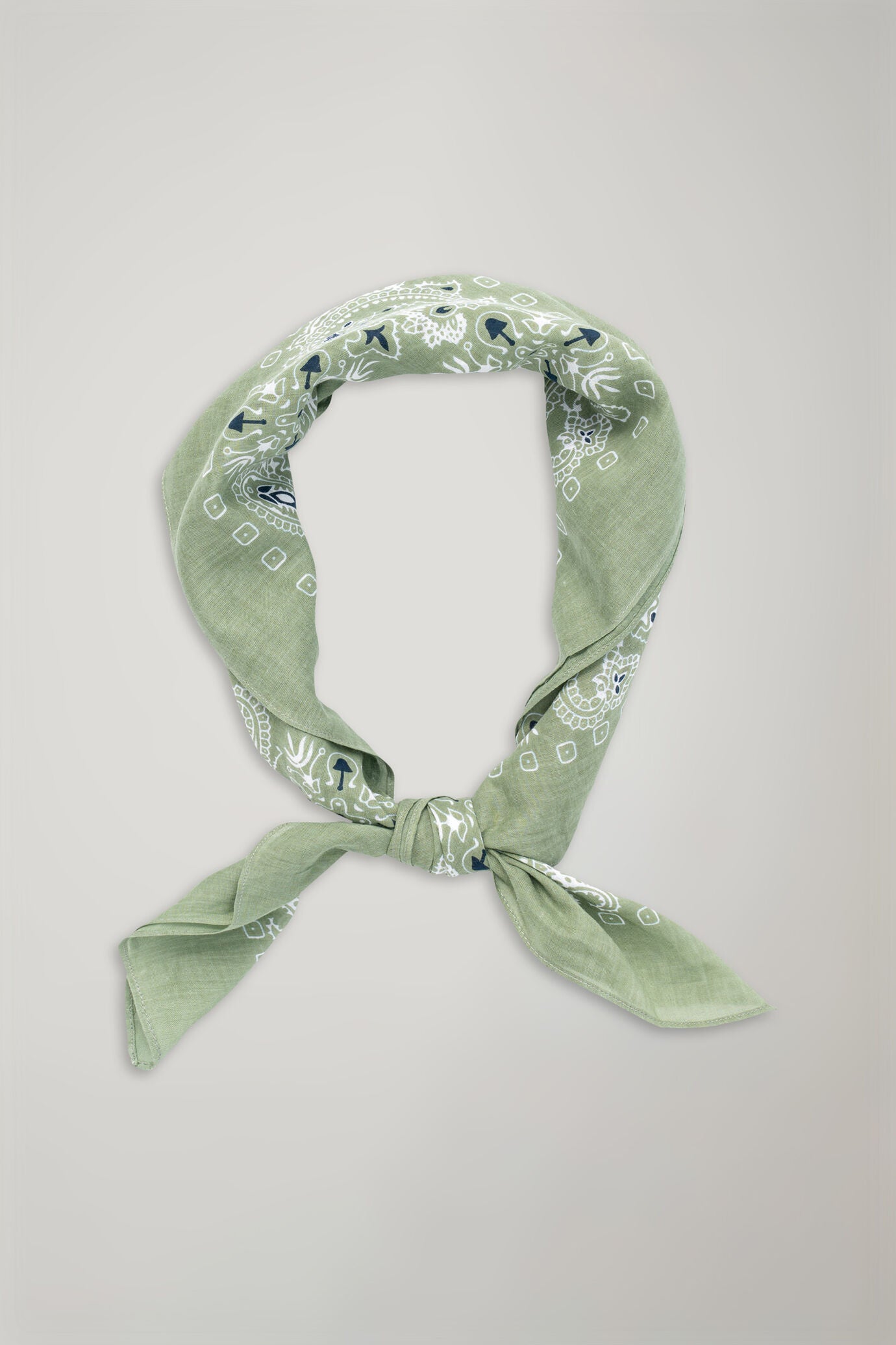 Men's pure cotton patterned scarf