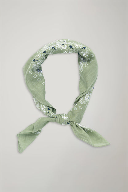 Men's pure cotton patterned scarf