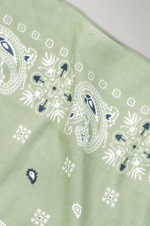 Men's pure cotton patterned scarf