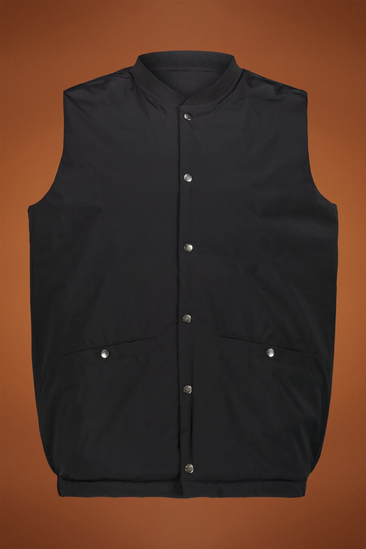 Men’s reversible sleeveless vest with lightweight padding regular fit