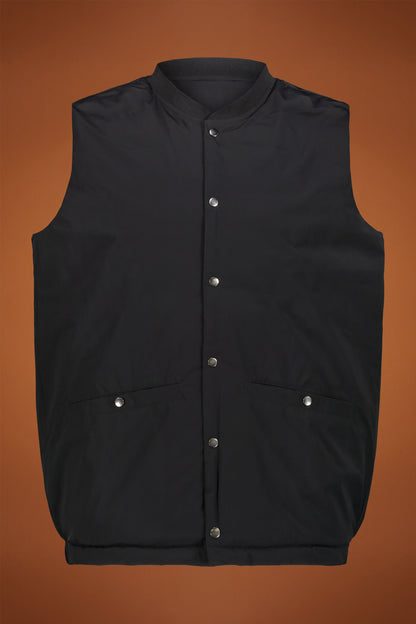 Men’s reversible sleeveless vest with lightweight padding regular fit
