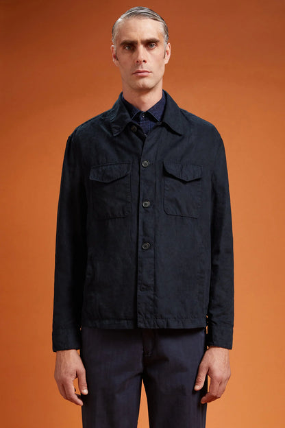 Men's jacket with suede-like fabric regular fit